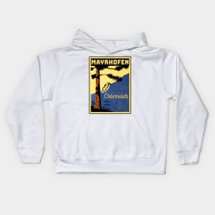 Skiing Mayrhofen Österreich Austria Ski Tyrol Kids Hoodie